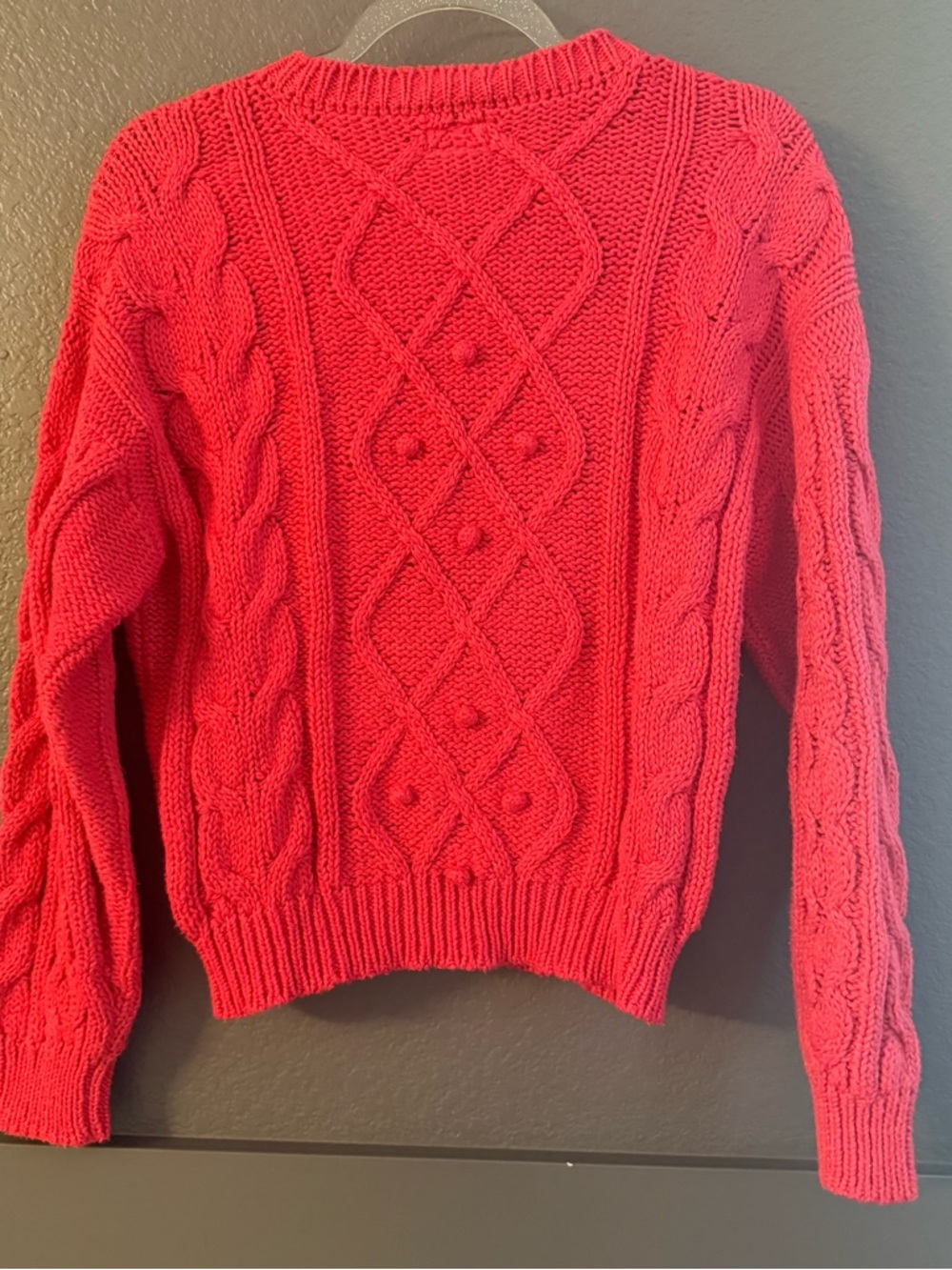 MOTHER • the jumper cable knit sweater - misfit - small red - Picture 12 of 12